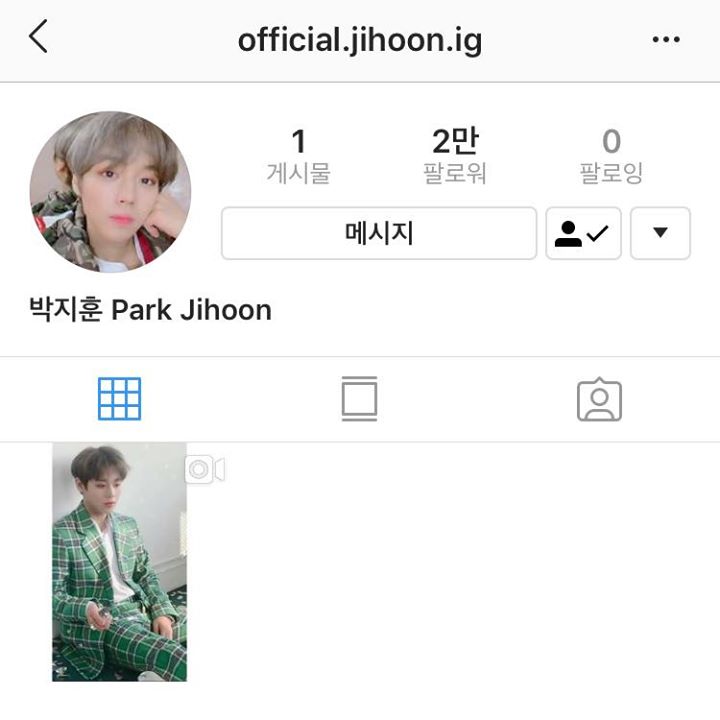 Wanna One Park Jihoon gia nhập Instagram với tài khoản @official.jihoon.ig ➨ https://bit.ly/2M0Y9sm