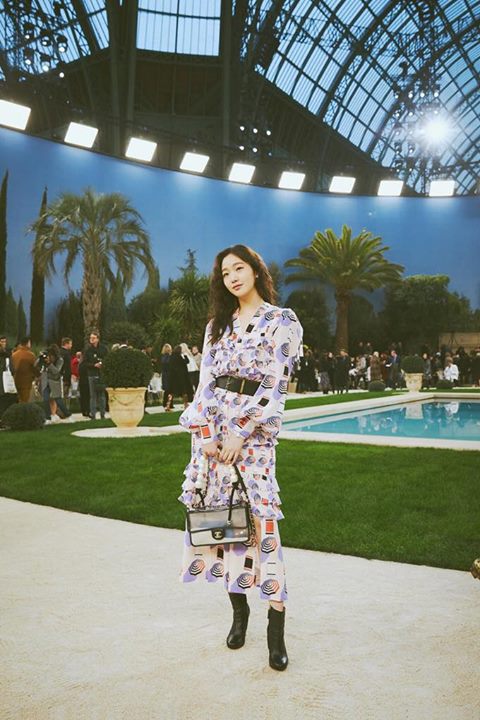 Kim Go Eun dự show Chanel Haute Couture Xuân Hè 2019 tại Tuần lễ thời trang Paris