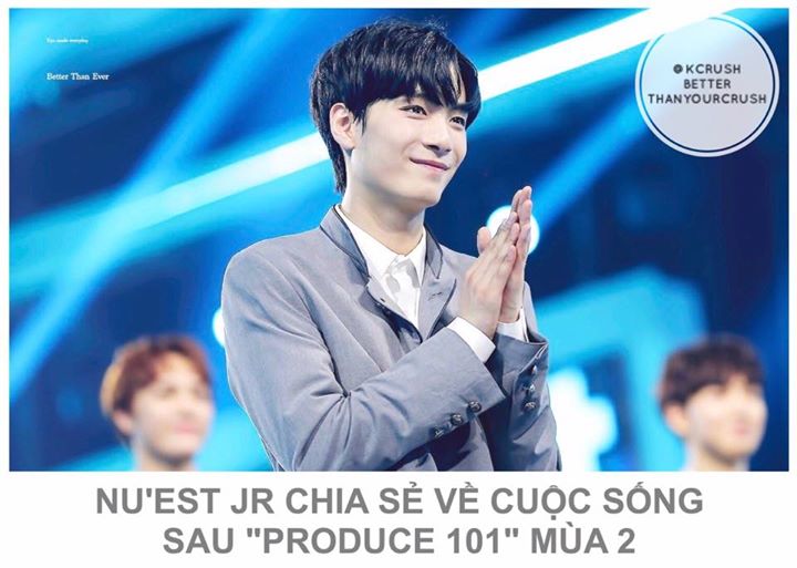 Ngay sau khi concert &ldquo;Produce 101&rdquo; m&ugrave;a 2 kết th&uacute;c, JR (Kim Jonghyun) đ&atilde; c&oacute; một buổi ph&aacute;t s&oacute;ng tr&ecirc;n V Live. Anh n&oacute;i: