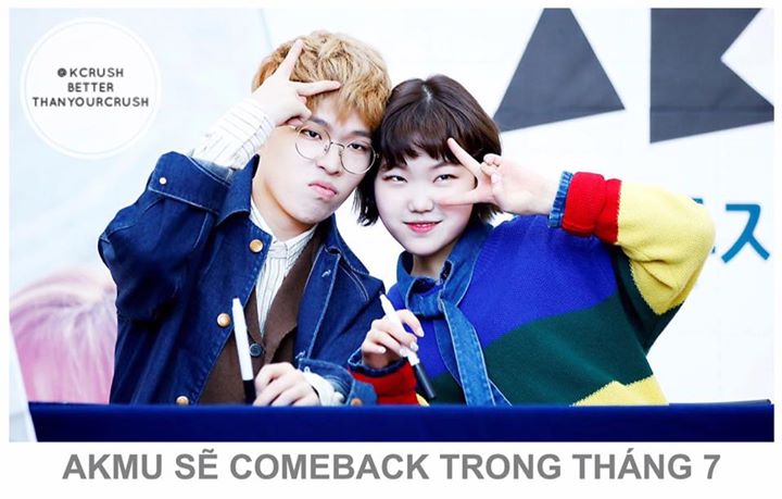 YG xác nhận AKMU đã quay xong MV ở đảo Jeju và có kế hoạch comeback trong tháng 7, nhưng lịch trình cụ thể và chi tiết vẫn đang được thảo luận. Chưa rõ đây sẽ là full, mini, single album hay digital single. Rất có thể ca khúc chủ đề sẽ mang giai điệu phù 