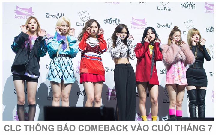 Cube x&aacute;c nhận CLC sẽ trở lại với h&igrave;nh ảnh mới v&agrave;o cuối th&aacute;ng n&agrave;y. Nh&oacute;m vừa c&oacute; m&agrave;n thay đổi concept ngoạn mục với "Hobgoblin" 6 th&aacute;ng trước, nhưng lần n&agrave;y concept sẽ "kh&ocirc;ng phải l&agrave; girl crush".
