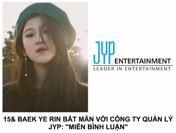 V&agrave;o ng&agrave;y 17.7, Baek Yerin đăng l&ecirc;n Instagram c&aacute; nh&acirc;n: &ldquo;M&igrave;nh đ&atilde; viết được những ca kh&uacute;c thực sự hay, m&igrave;nh muốn ra mắt album mới v&agrave; c&oacute; nhiều người đang chờ đợi m&igrave;nh! Nhưng d&ugrave; sao đi nữa, th&igrave; những người lớn ở đ&acirc;y qu&aacute; nực cười v&agrave; đ&aacute;ng sợ.&rdquo;