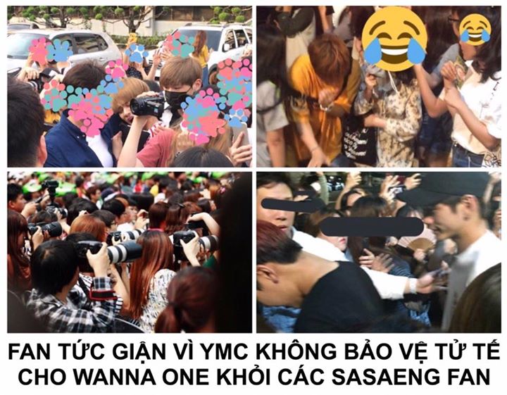 Mới đây, các thành viên của WANNA ONE đã tham gia ghi hình cho chương trình 'Happy Together 3' của đài KBS. Lịch trình không được thông báo chính thức cho fan. Tuy nhiên, bằng cách nào đó các sasaeng fan đã tìm được thời gian ghi hình chính xác và tụ tập