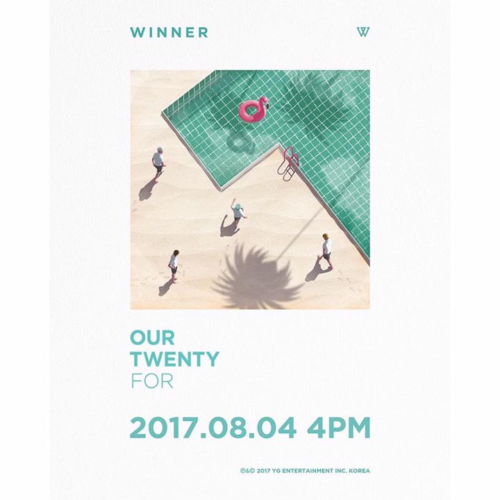 WINNER sẵn sàng cho màn comeback mùa hè với teaser cho "Our Twenty For" phát hành lúc 4PM KST ngày 4/8. 