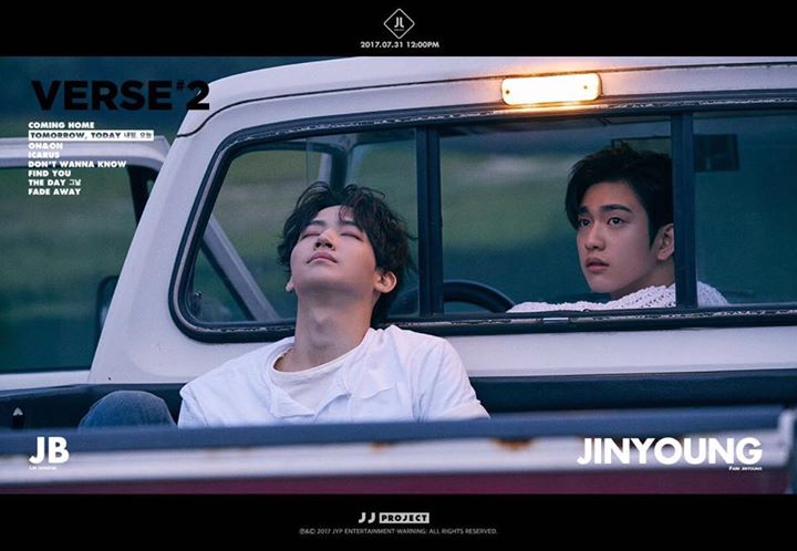 "JJ Project" GOT7 Jinyoung và JB tung loạt ảnh teaser cho mini album mới "VERSE 2" phát hành ngày 31/7. 