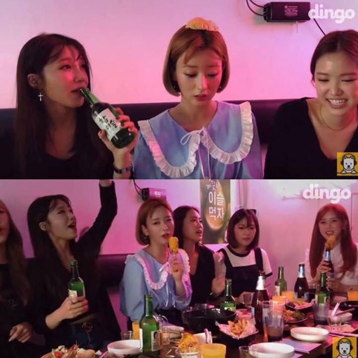 B&agrave;i b&aacute;o: "Kh&ocirc;ng phải dạng vừa đ&acirc;u" Th&agrave;nh vi&ecirc;n nh&oacute;m nữ uống soju bằng chai