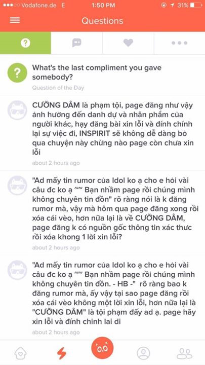 Chúng mình xin lỗi vì các bạn nhầm page. 