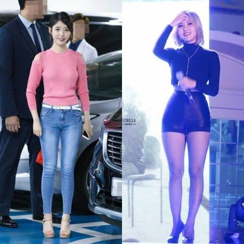 Pann: Thân hình của IU vs. Thân hình của Hwasa 