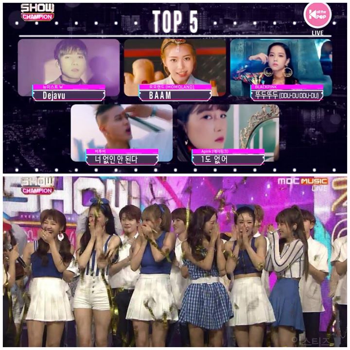 Apink ôm cúp Show Champion trước Top 4 NU’EST W, Momoland, BTOB và BLACKPINK