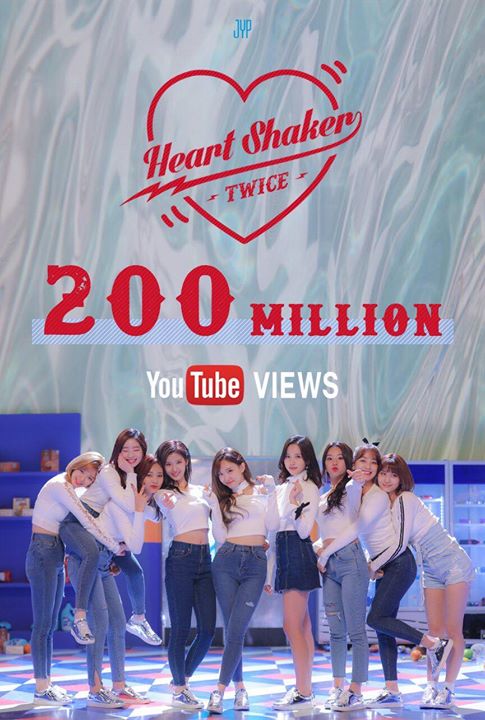 TWICE bỏ túi MV 200 triệu views thứ 5 trong sự nghiệp với “HEART SHAKER” 