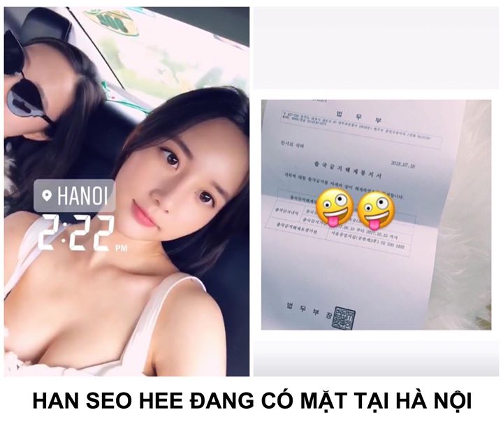 Cô nàng tai tiếng đang có chuyến du lịch ở Hà Nội, Việt Nam và khoe Lệnh cấm xuất cảnh trong thời gian thụ án treo của mình vừa được Bộ Tư pháp bãi bỏ.