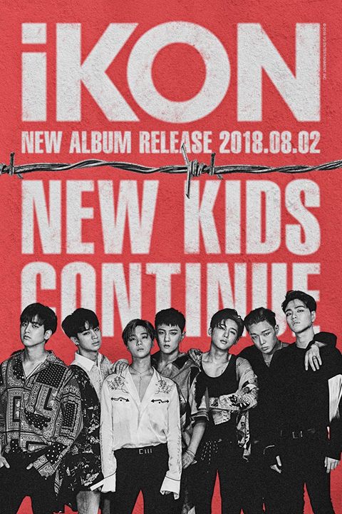 Bộ ảnh teaser đỏ đen trắng của iKON cho mini album “NEWS KIDS : CONTINUE” phát hành ngày 02/08