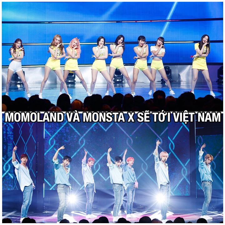 MOMOLAND và MONSTA X sẽ biểu diễn tại show V Heartbeat Live số 3 ở Nhà Hát Hòa Bình ngày 31/08