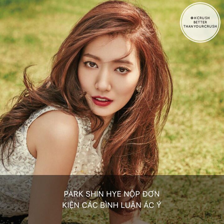 Ng&agrave;y 2/6, c&ocirc;ng ty quản l&yacute; S.A.L.T Entertainment của Park Shin Hye th&ocirc;ng b&aacute;o nộp đơn kiện những người b&igrave;nh luận ti&ecirc;u cực về c&aacute;c chủ đề như quấy rối t&igrave;nh dục, ph&aacute; hoại thanh danh v&agrave; rải những th&ocirc;ng tin thất thiệt g&acirc;y tổn thương cho nữ diễn vi&ecirc;n v&agrave; c&aacute;c fan.