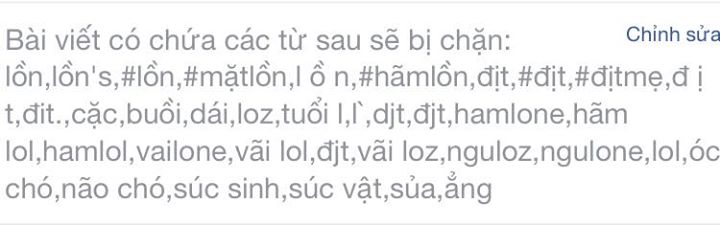 Th&ocirc;ng b&aacute;o nhỏ: Từ nay, c&aacute;c từ "s&uacute;c sinh", "s&uacute;c vật", "ch&oacute; đẻ", "sủa", "ẳng", "&oacute;c ch&oacute;", "n&atilde;o ch&oacute;", "ch&oacute; h&ugrave;a", "nghiệt s&uacute;c", xạo lol (lone), x&agrave;m lol (lone)..v.v kể cả viết thường, viết l&aacute;i hay viết tắt đều sẽ bị ban. C&aacute;c bạn vui l&ograve;ng đọc kĩ Nội quy ghim tr&ecirc;