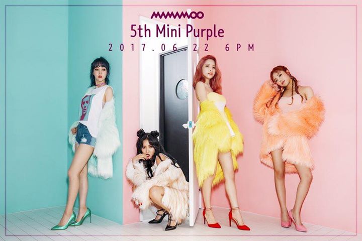 MAMAMOO tung ảnh teaser cho mini album thứ năm "PURPLE" ph&aacute;t h&agrave;nh ng&agrave;y 22/6