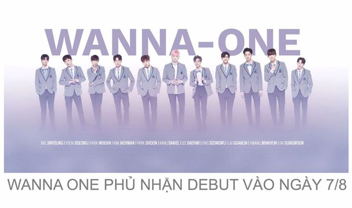 Nhiều tờ báo dẫn lời một nhân viên cấp cao của CJ E&M cho biết WANNA ONE sẽ debut vào ngày 7/8. Dù chưa chọn xong ca khúc chủ đề nhưng nhóm đã nhận được một số bài hát từ các nhạc sĩ khác nhau. Tuy nhiên YMC phủ nhận nhóm hiện đang tập trung chuẩn bị cho 