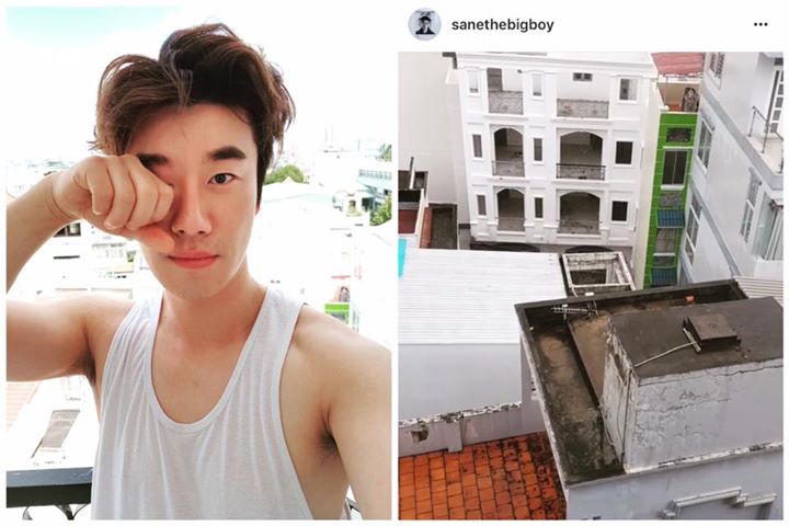 San E cập nhật Instagram: "Chào buổi sáng Việt Nam" và đăng video quay cảnh ngoài trời đang mưa. Hiện nam rapper đang quay bộ drama lãng mạn viễn tưởng "Love Again" lấy bối cảnh tại Việt Nam và Hàn Quốc.