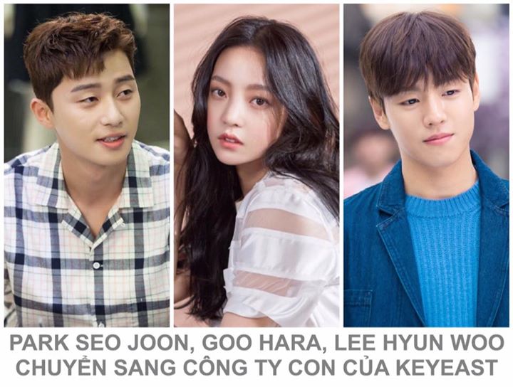 10 diễn vi&ecirc;n bao gồm Park Seo Joon, Han Ji Hye, Hong Soo Hyun, Lee Hyun Woo, Goo Hara, Lee Ji Hoon..v.v sẽ chuyển từ KeyEast sang Content Y. CEO Yang Geun Hwan hiện đang đ&iacute;ch th&acirc;n chi&ecirc;u mộ nh&acirc;n t&agrave;i về c&ocirc;ng ty. &Ocirc;ng l&agrave; một trong c&aacute;c th&agrave;nh vi&ecirc;n s&aacute;ng lập n&ecirc;n 