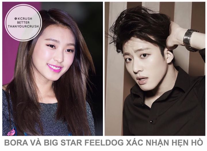 Nhiều tờ b&aacute;o đưa tin cựu th&agrave;nh vi&ecirc;n SISTAR Bora (1989) v&agrave; trưởng nh&oacute;m BIGSTAR Feeldog (1992) quen nhau qua Mnet "Hit The Stage", c&ugrave;ng đi tới ph&ograve;ng bầu cử v&agrave; nắm tay nhau rời đi sau khi chờ người kia bỏ phiếu xong. Hook Ent. đ&atilde; x&aacute;c nhận việc n&agrave;y c&ograve;n Brave 
