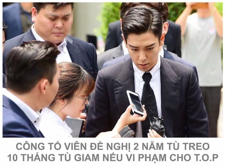 Vào ngày 29/6, Toà án trung tâm Seoul đã tiến hành phiên xử đầu tiên cho vụ án cần sa của Big Bang T.O.P. Nam rapper bị buộc tội hút cần sa bất hợp pháp 4 lần cùng một nữ trainee tại nhà riêng của mình ở Seoul năm ngoái, với 2 lần ở dạng thường và 2 lần ở