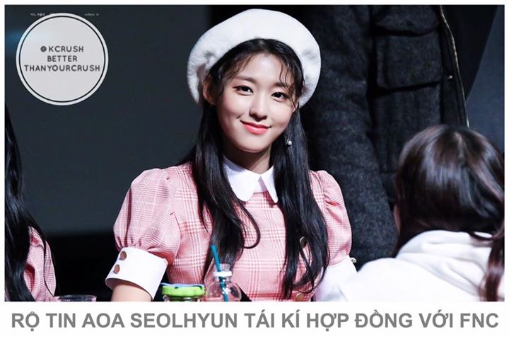 Chiều nay truyền th&ocirc;ng H&agrave;n Quốc đồng loạt đưa tin Seolhyun đ&atilde; gia hạn hợp đồng với c&ocirc;ng ty chủ quản v&igrave; "muốn bảo vệ AOA". FNC lập tức phản hồi: "Thời hạn hợp đồng của Seolhyun vẫn c&ograve;n d&agrave;i, c&ograve;n qu&aacute; sớm để n&oacute;i về n&oacute; n&ecirc;n kh&ocirc;ng hiểu sao lại đột nhi&ecirc;n c&oacute; th&ocirc;ng