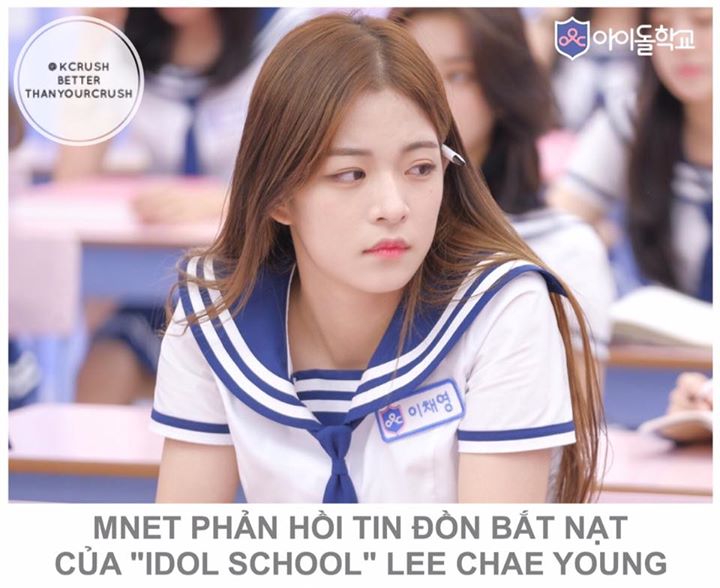 Mnet th&ocirc;ng b&aacute;o: &ldquo;Ch&uacute;ng t&ocirc;i đ&atilde; điều tra ngay sau khi tin đồn về qu&aacute; khứ của Lee Chae Young lan tr&agrave;n tr&ecirc;n mạng. Nữ thực tập sinh bị đồn rằng đ&atilde; bắt nạt một bạn học v&agrave; c&ograve;n phải chuyển trường v&igrave; bị kỉ luật bởi bạo lực học đường. Nhưng sau khi x&aacute;c nhận, những 