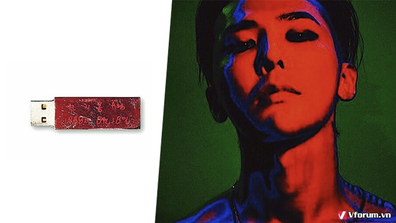 Người hâm mộ chia sẻ rằng album mới của G-Dragon bị phai mực đỏ