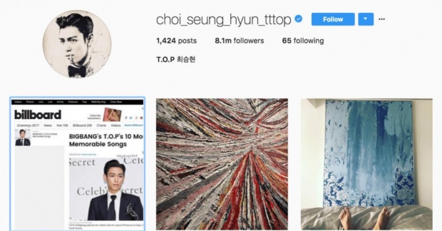 T.O.P đã dùng Instagram lại sau khi đồng phạm bị tuyên án