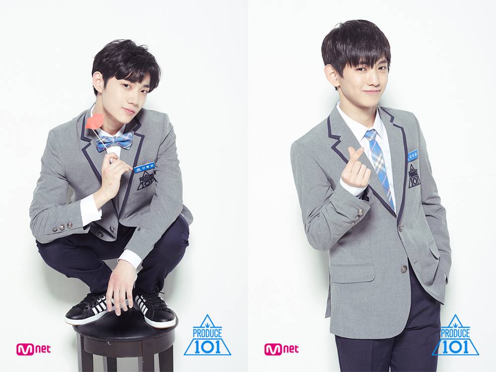 Ahn Hyung Seob và Lee Eui Woong của chương trình 'Produce 101' đứng vị trí  số