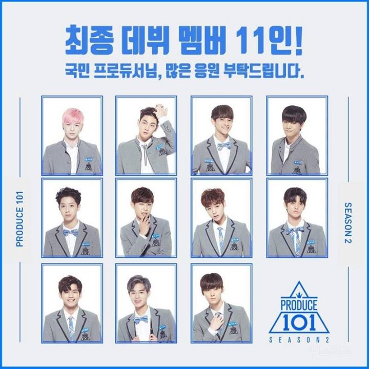 Instiz: Produce 101 cập nhật ảnh trên trang Facebook