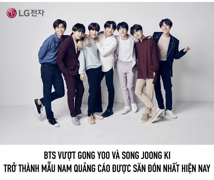 Một chuyên gia quảng cáo cho hay: “Ai cũng đều sốt sắng muốn BTS làm người mẫu đại diện cho mình. Nguyên do là nếu có BTS, giá trị thương hiệu sẽ tăng lên và họ sẽ thu được hiệu quả quảng bá đáng kể nhờ sự nổi tiếng toàn cầu của nhóm.”