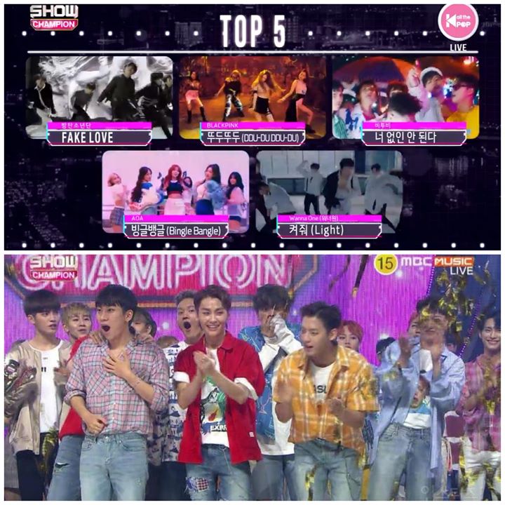 BTOB giành cúp Show Champion trước BTS, BLACKPINK, AOA và WANNA ONE