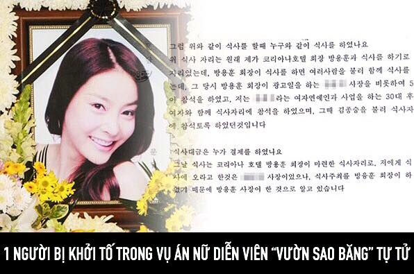 Văn phòng công tố Seoul mới đây ra quyết định khởi tố không giam giữ người đàn ông A. Theo kết quả điều tra, ngày 5/8/2008, A có hành vi dâm ô với Jang Ja Yeon khi tham gia buổi tiệc sinh nhật ông chủ công ty quản lý của nữ diễn viên.