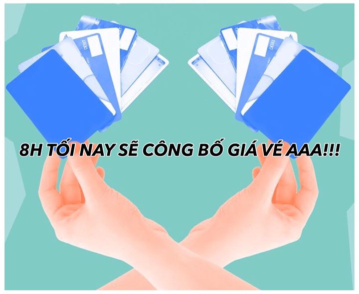 Một đêm duy nhất một đêm duy nhất! 8 giờ tối nay bảng giá vé AAA Việt Nam sẽ có trên K Crush! Lễ trao giải quy mô Châu Á với dàn sao khủng nhất trong năm! Các bạn đã sẵn sàng tích tiền chưa 