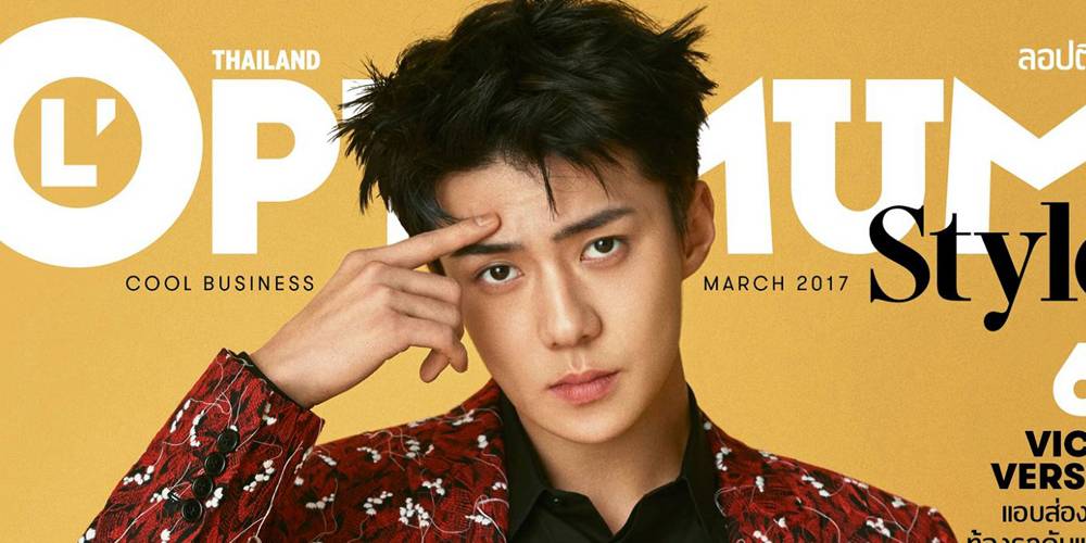 Sehun EXO thể hiện nét trẻ trung quyến rũ khi xuất hiện trên trang bìa tạp chí L’Optimum của Thái Lan