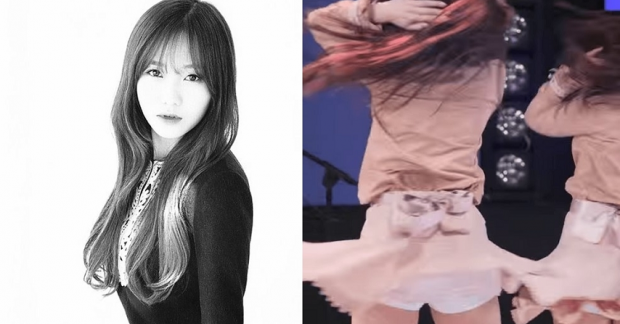 Soojung (Lovelyz) gặp sự cố hớ hênh khi mặc váy siêu ngắn ?