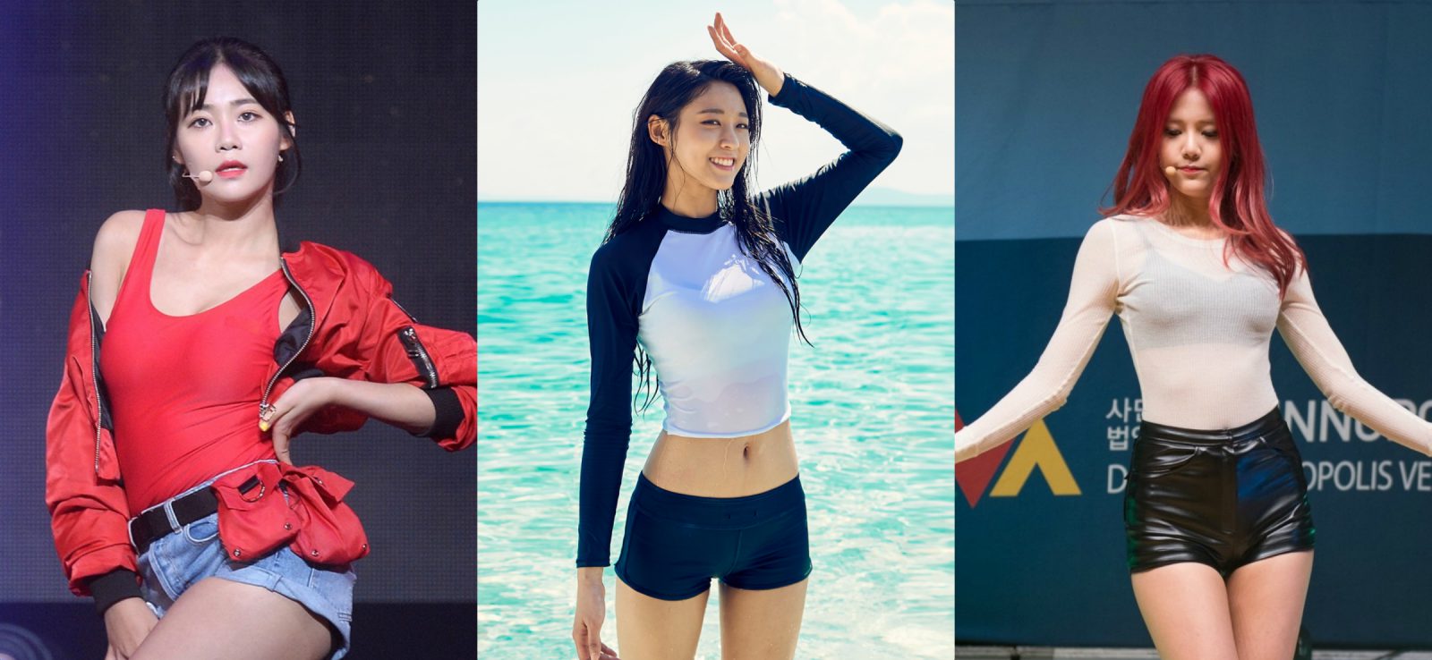 Dispatch so sánh đường cong chữ S của Seolhyun, Yuna và Hyejeong