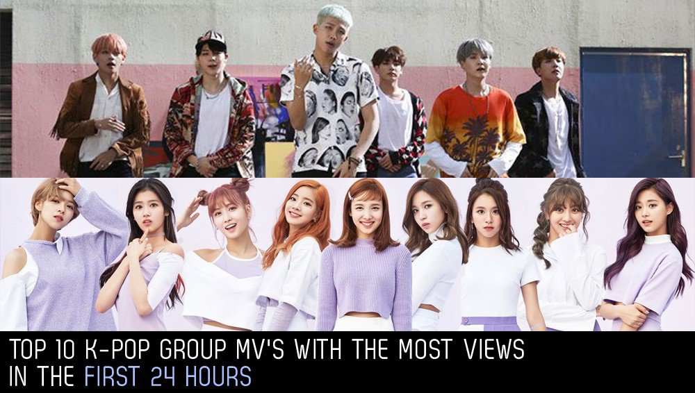 Top 10 MV K-pop giành được nhiều lượt xem nhất trong 24 giờ đầu tiên
