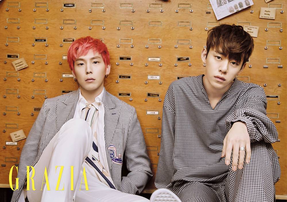 Daehyun and Himchan là hình mẫu bạn trai tốt nhất trong ‘Grazia’