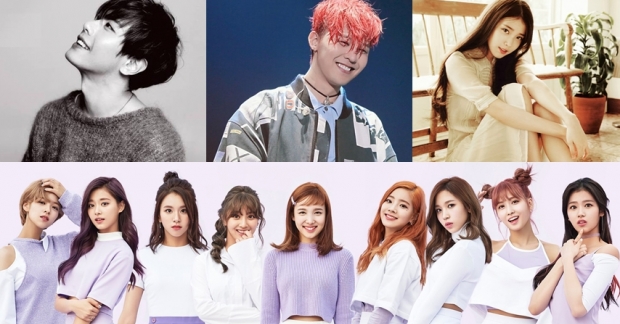 TWICE là girlgroup duy nhất  lọt vào top "những ca sĩ xuất sắc nhất Hàn Quốc"