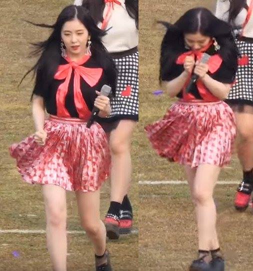 Bài báo: Red Velvet Irene run rẩy trong cái lạnh giá khi biểu diễn ngoài trời