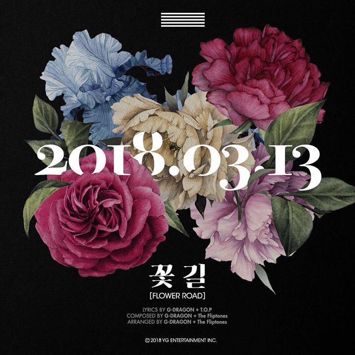 BIGBANG hé lộ “FLOWER ROAD” (Con Đường Hoa) là tên single đặc biệt ngày 13/03 