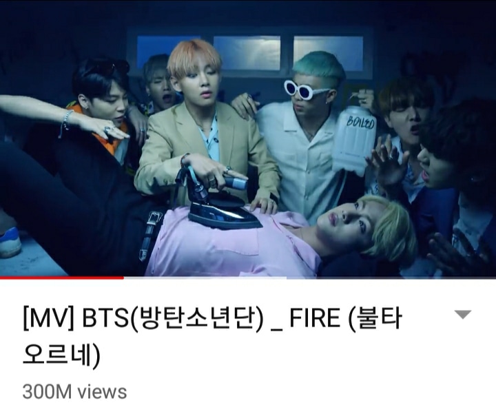 Sau 'DNA', 'Fire' là MV thứ 2 cán mốc 300 triệu view của BTS