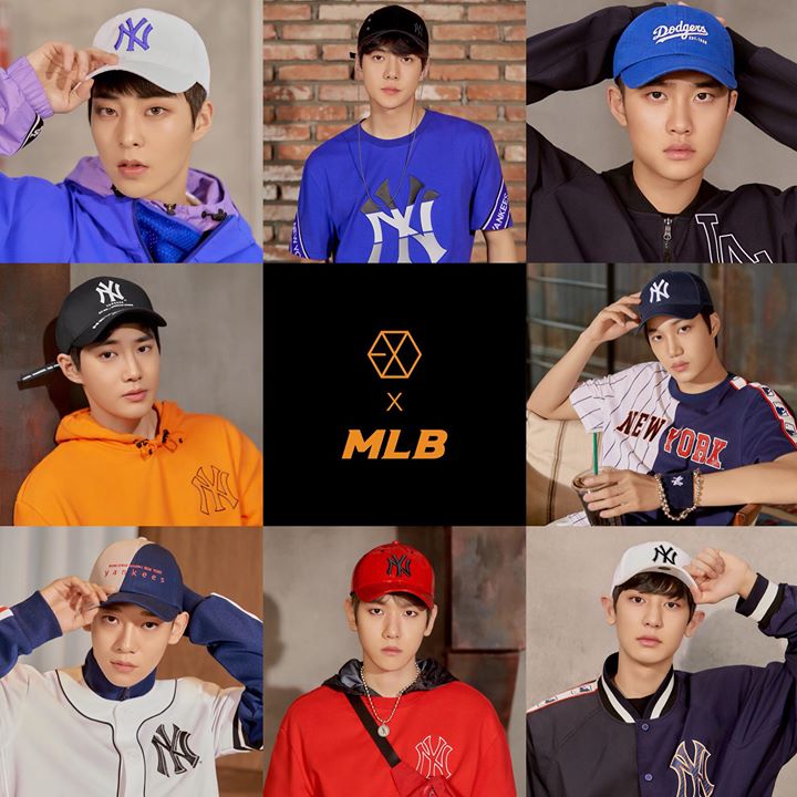 EXO trở thành người mẫu đại diện mới của MLB Korea. 