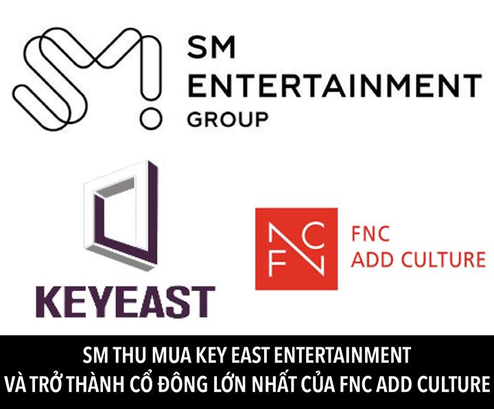 Ông lớn SM tiếp tục bành trướng thế lực khi thâu tóm 31% cổ phần của FNC Add Culture, công ty sản suất show và quản lý nghệ sĩ hài mà FNC Entertainment đang nắm 18% cổ phần. Cùng với việc mua lại KeyEast Entertainment do Bae Yong Joon sáng lập, tất cả các