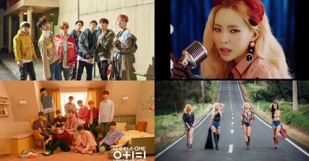 Wanna One, Heize và MAMAMOO tổng tiến công mạnh mẽ nhưng vẫn chưa một ai có thể soán ngôi iKON: BXH Instiz tuần 2 tháng 3