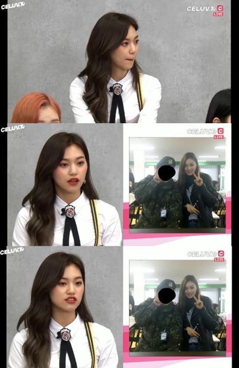 Bài báo: Weki Meki Kim Doyeon, “Hình treo trong tủ đồ của người anh đang đi lính của em? Không phải em mà là Twice Sana”