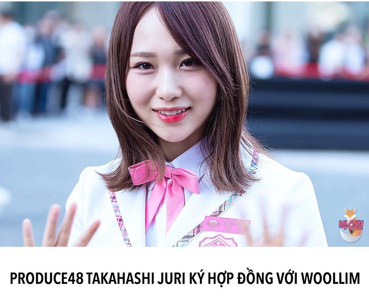 Takahashi Juri (1997) thông báo tốt nghiệp AKB48 và sẽ debut trong một girlgroup ở Hàn Quốc của Woollim