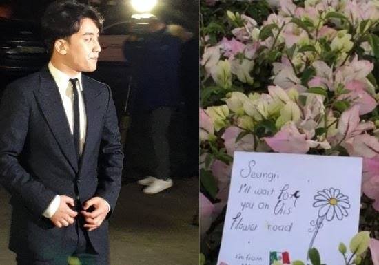 Bài báo: "Đợi anh trên con đường hoa" Những hình ảnh về sự ủng hộ của fan dành cho Seungri